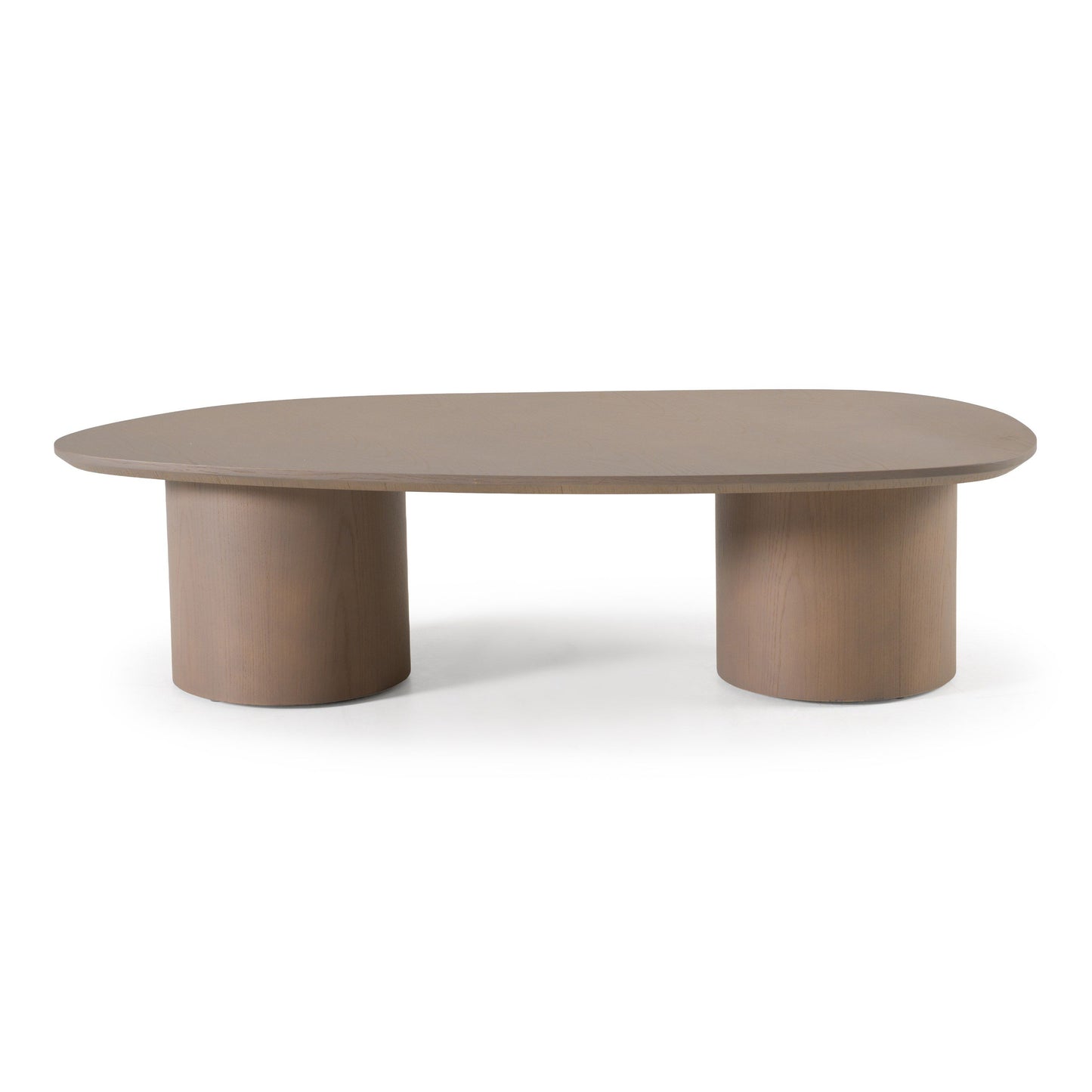 Modrest Connie Modern Nesting Coffee Table Set – White Oak Wood - Space-Saving Contemporary Design