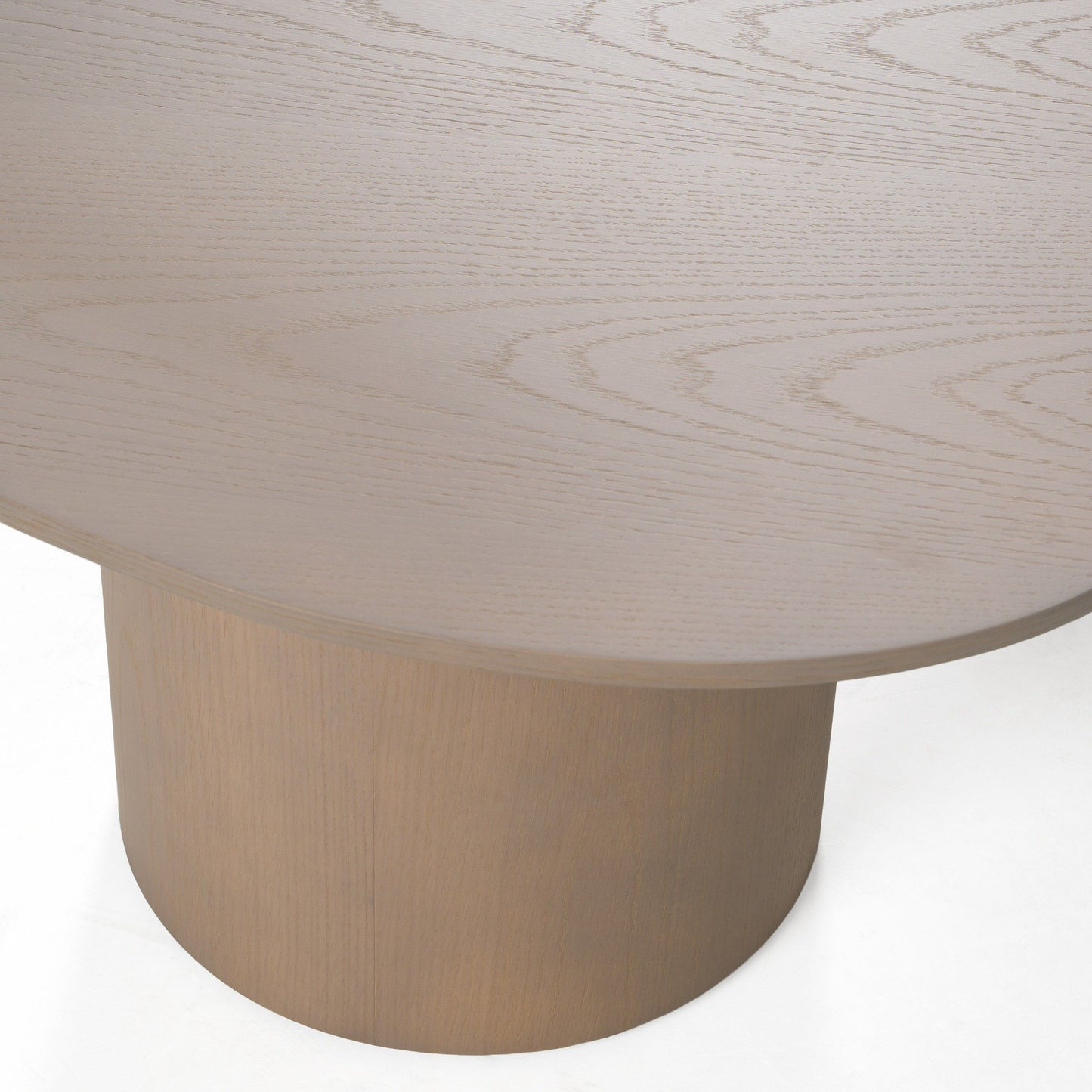 Modrest Connie Modern Nesting Coffee Table Set – White Oak Wood - Space-Saving Contemporary Design