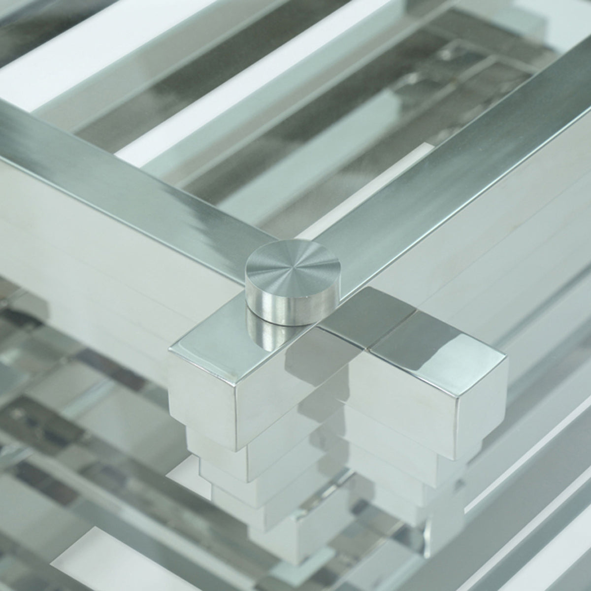 Crawford Rectangular Glass Dining Table