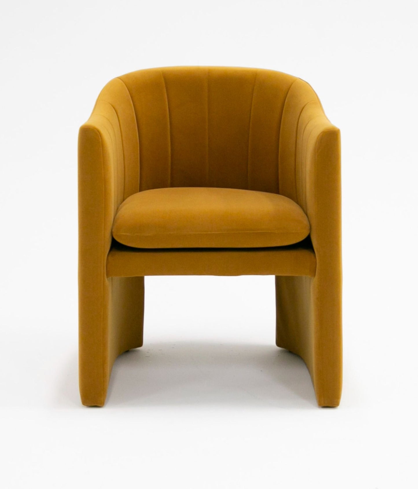 Modrest Danube - Modern Burnt Orange Fabric Dining Chair