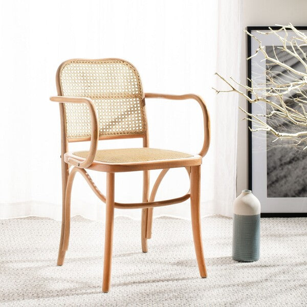 Keiko Cane Dining Chair – Natural Rattan Accent Seating for Modern and Coastal Dining Spaces