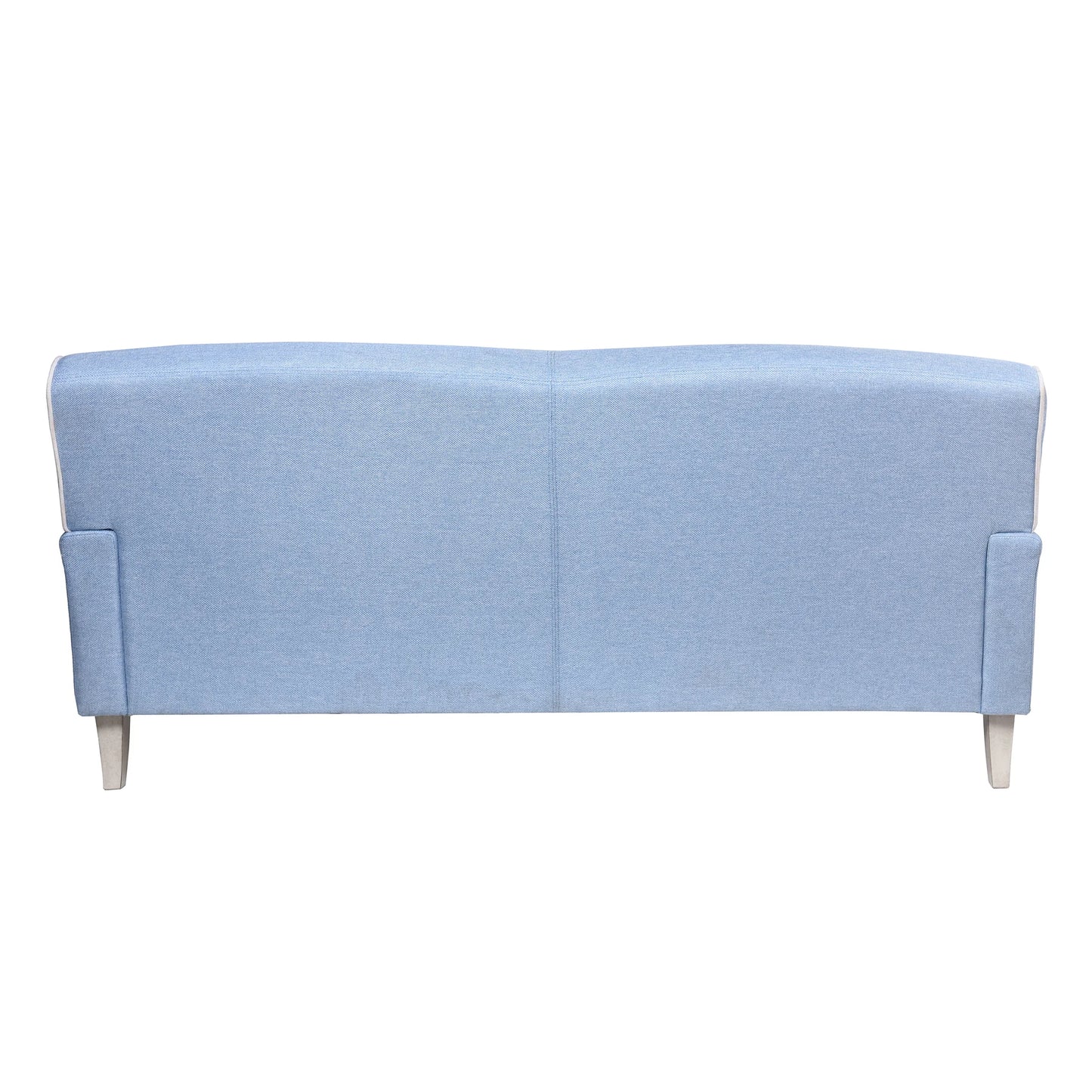 Dann Foley Lifestyle Baby Blue Upholstered Sofa on Casters Stylish and Comfortable Seating Solution