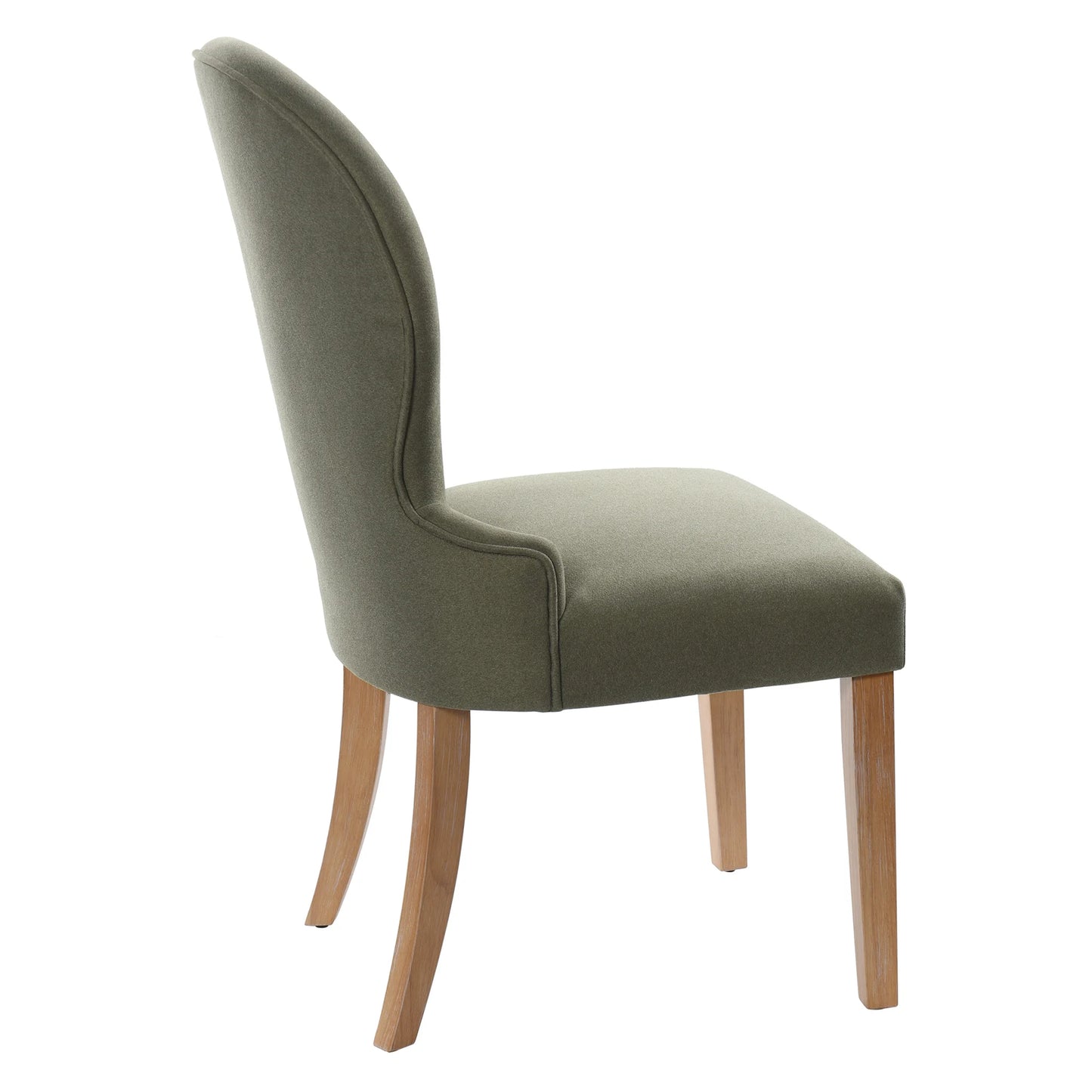 Dann Foley Lifestyle Dining Side Chair Oval Shaped Back Rest Elegant Seating