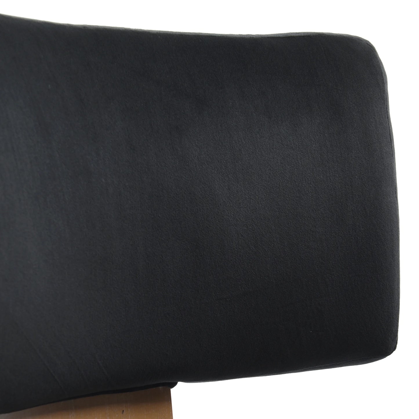 Dann Foley Lifestyle T Back Side Chair Covered in Black Velvet Luxurious Dining Seating