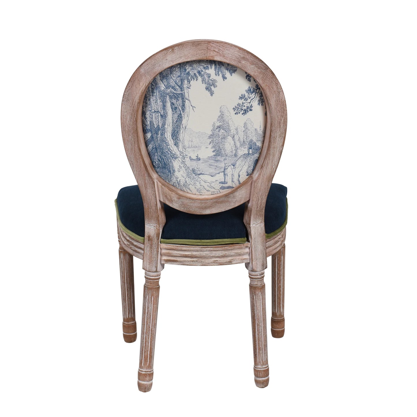 Dann Foley Lifestyle LXVI Dining Side Chair Solid Rubberwood in Elegant Washed Finish