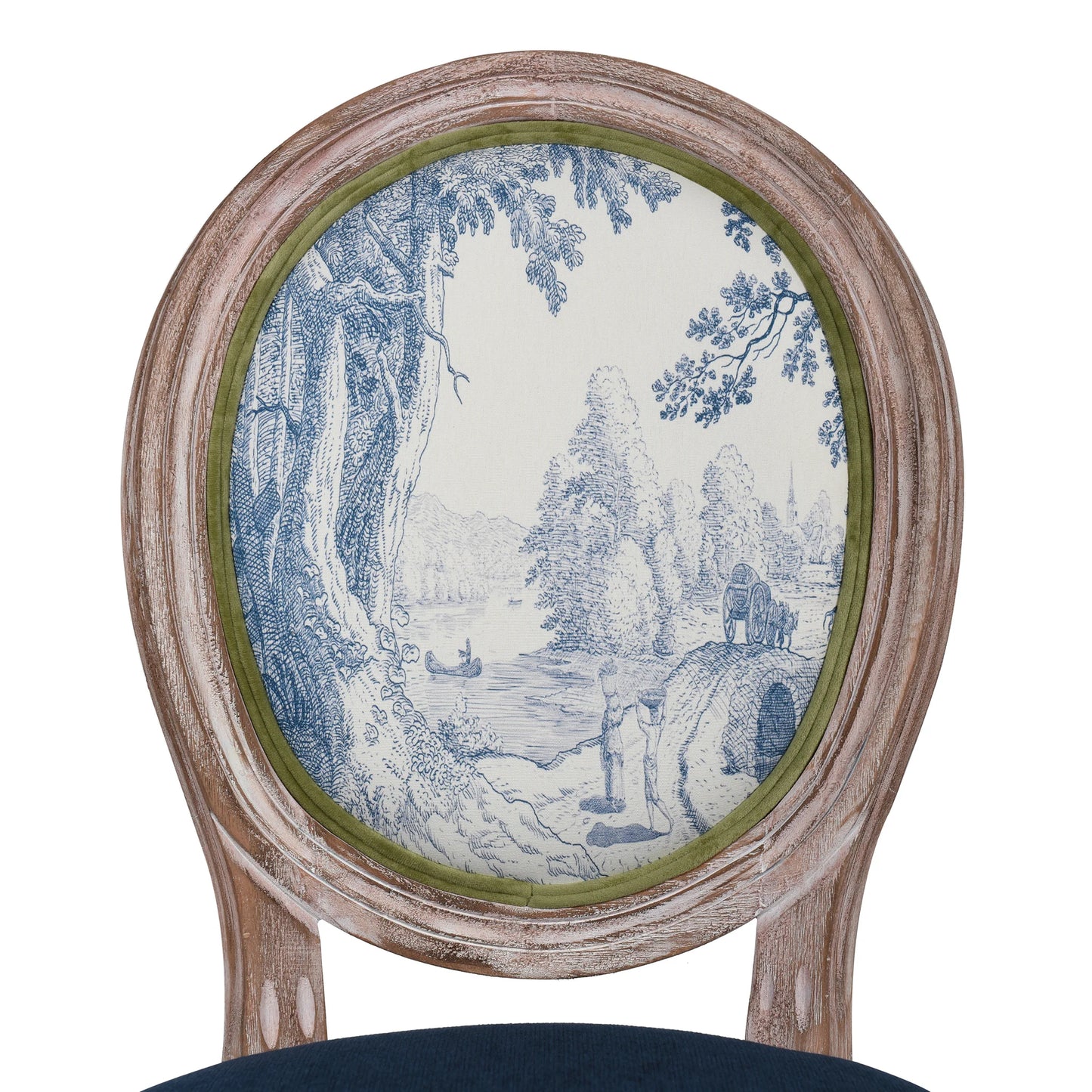 Dann Foley Lifestyle LXVI Dining Side Chair Solid Rubberwood in Elegant Washed Finish
