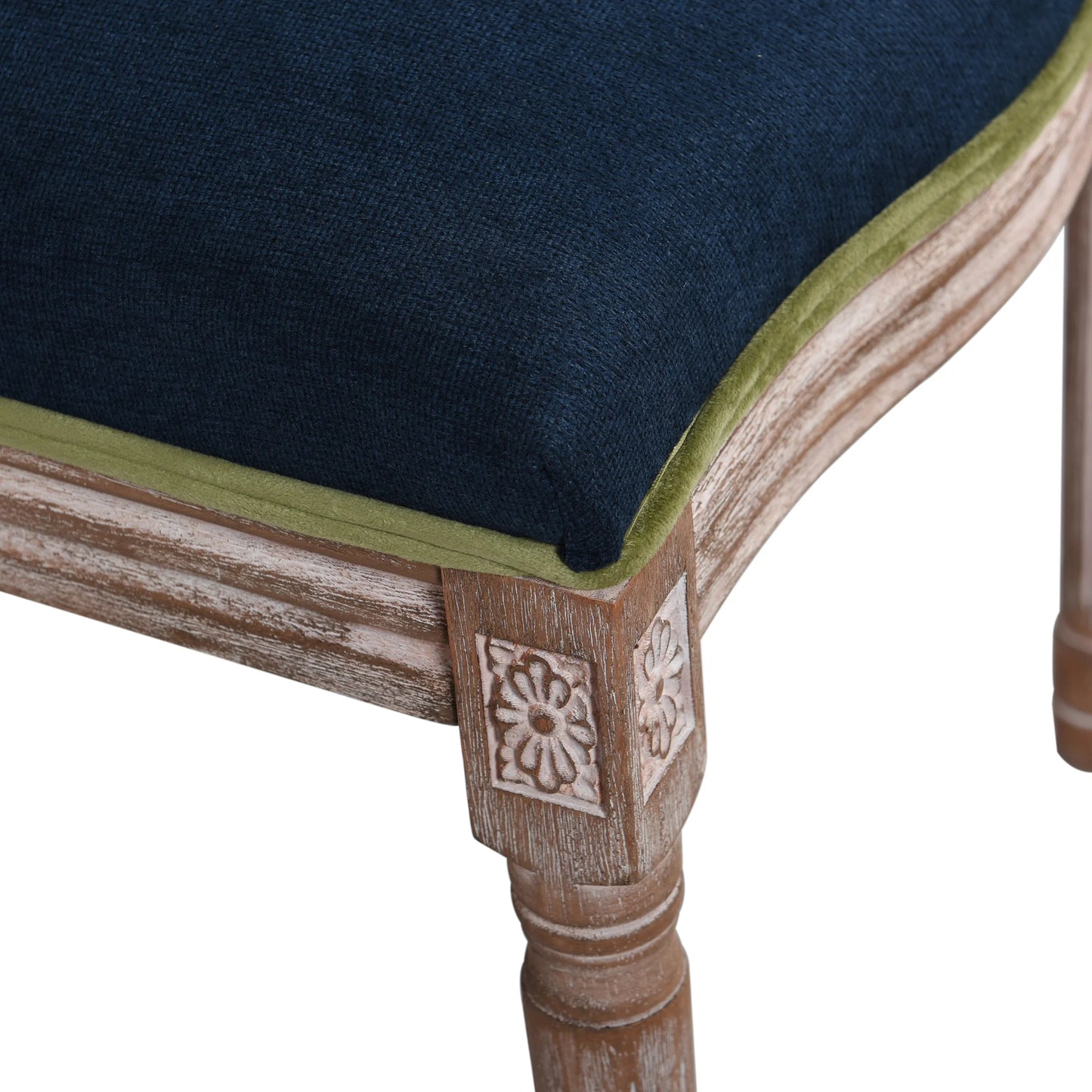 Dann Foley Lifestyle LXVI Dining Side Chair Solid Rubberwood in Elegant Washed Finish