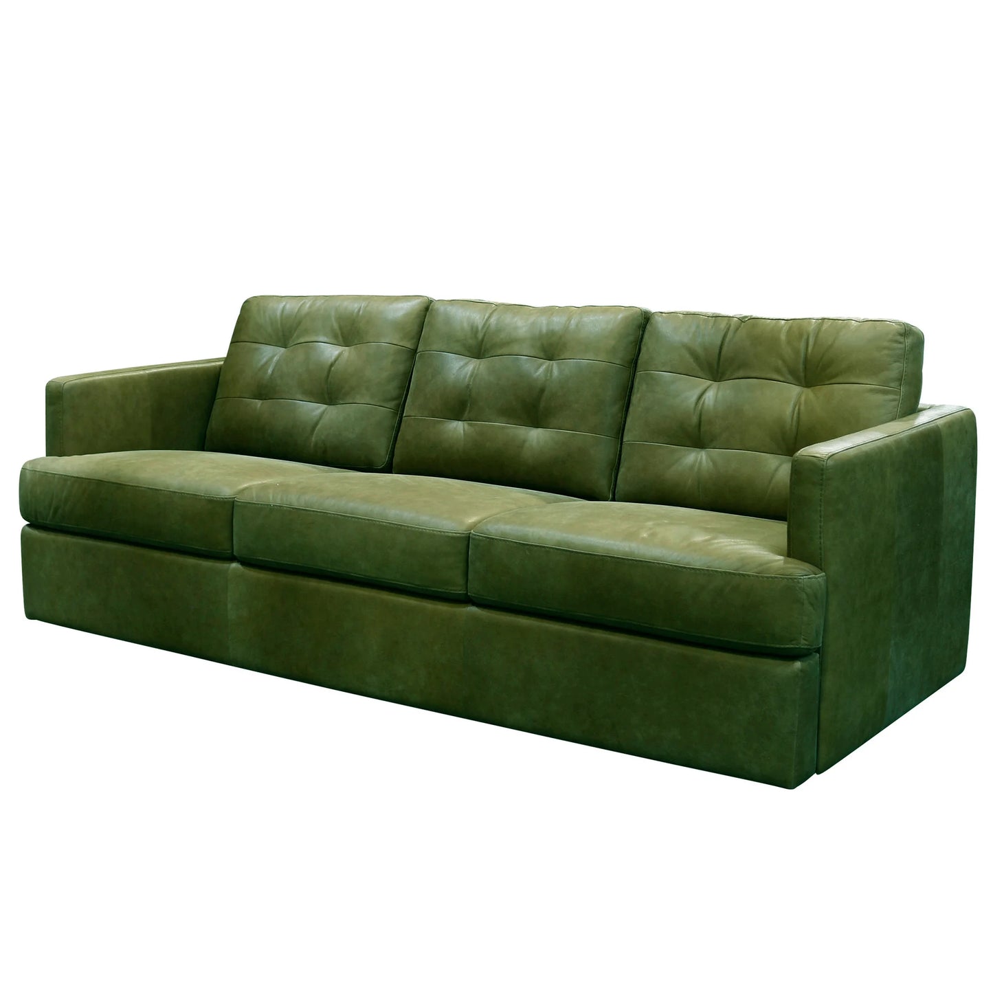 Moss Green Genuine Italian Leather Dann Foley Lifestyle Elegant and Luxurious Seating Solution
