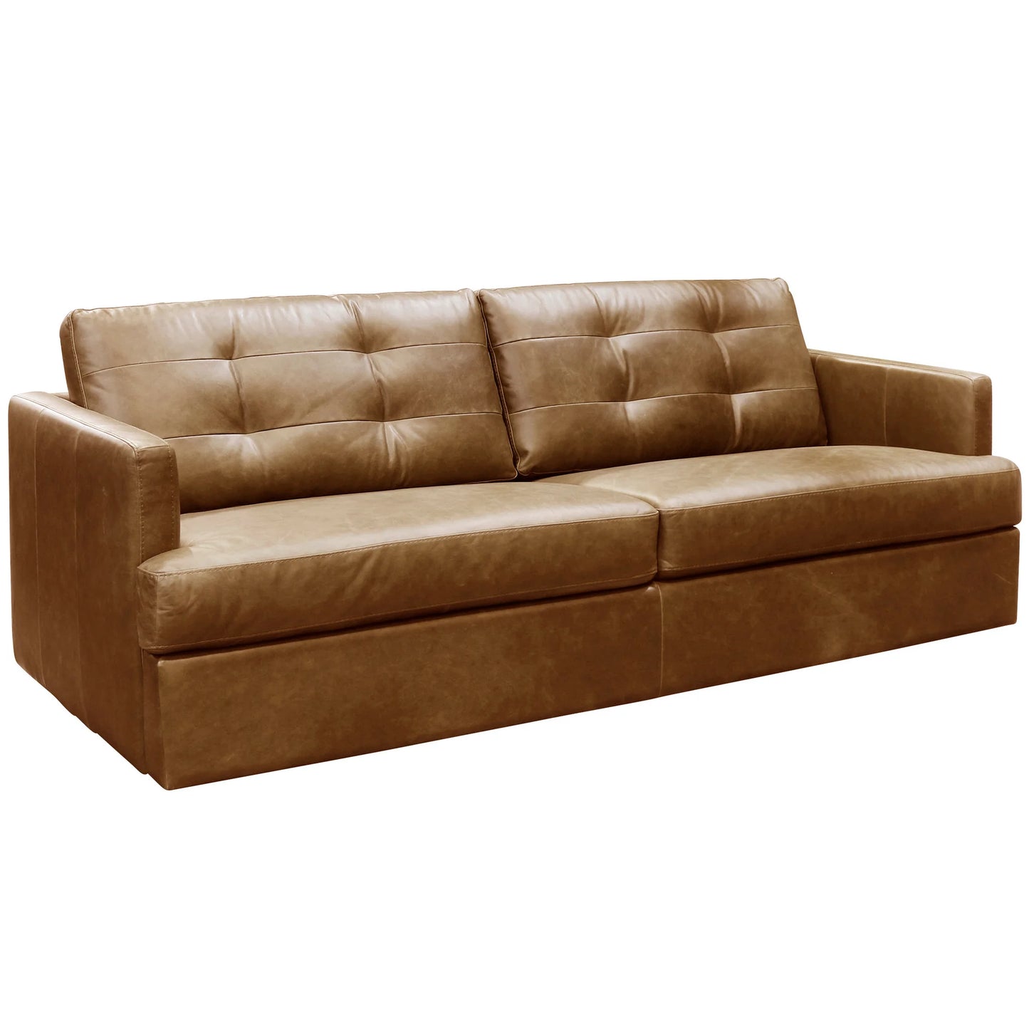 Caramel Genuine Italian Leather Dann Foley Lifestyle Stylish and Sophisticated Seating Solution