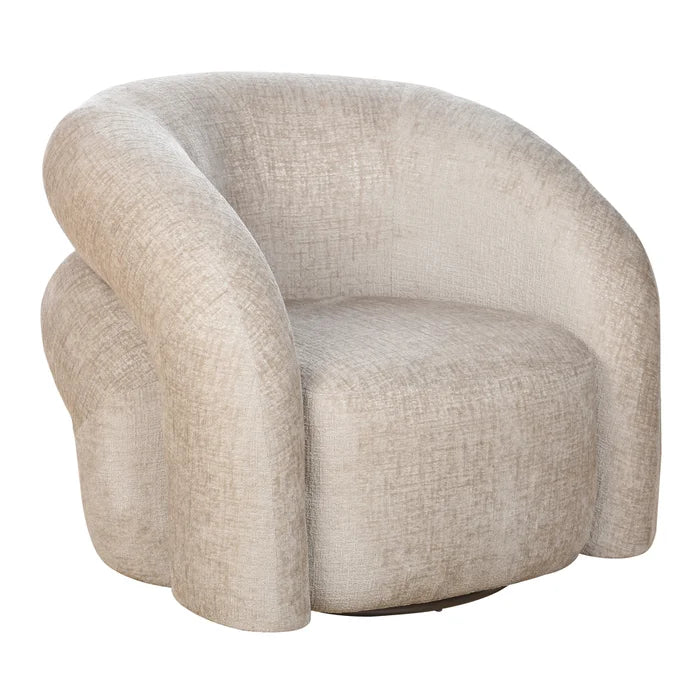 Solo Beige Swivel Chair by Dann Foley Lifestyle – Modern Comfort Meets Timeless Style