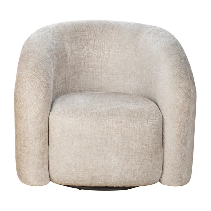 Solo Beige Swivel Chair by Dann Foley Lifestyle – Modern Comfort Meets Timeless Style