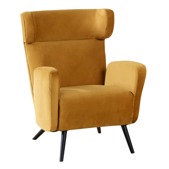 Stylish Mustard Armchair – Trendy Modern Accent Chair for Your Home