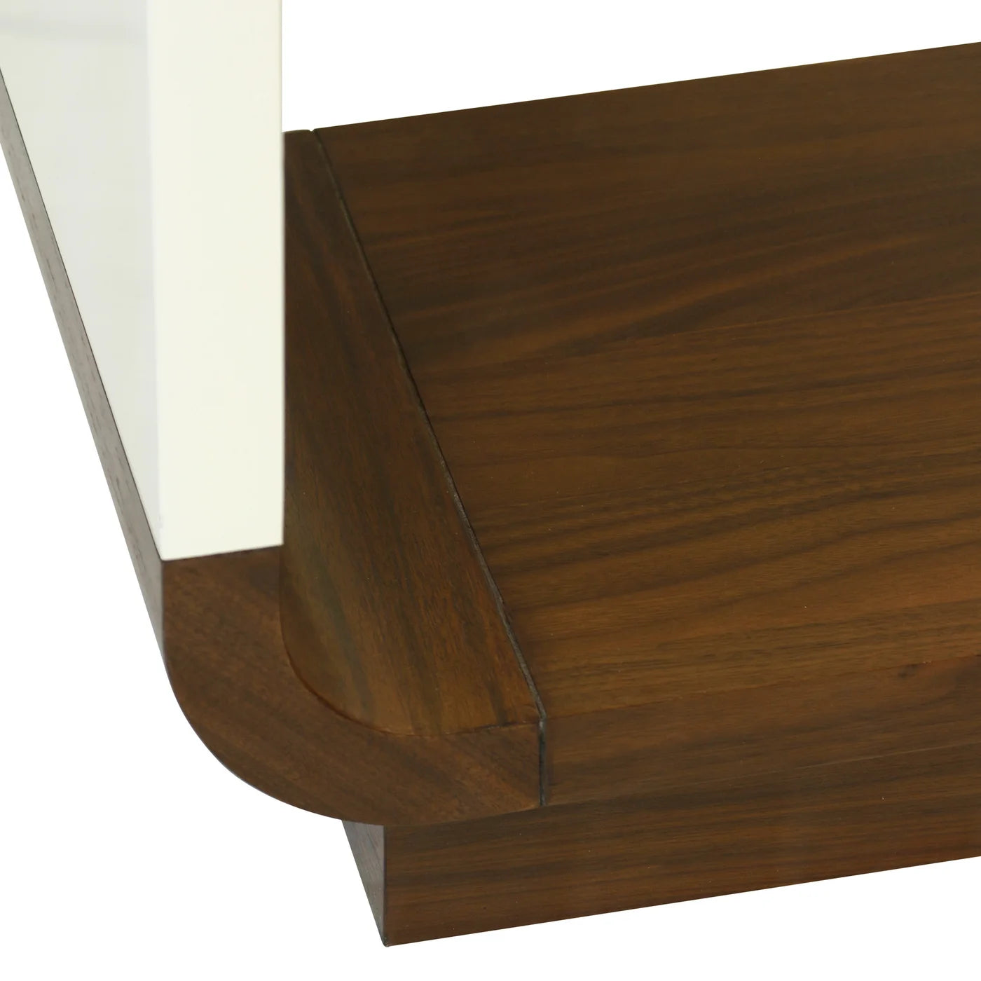 Ivory & Walnut Finished Veneer on Mahogany Bookcase