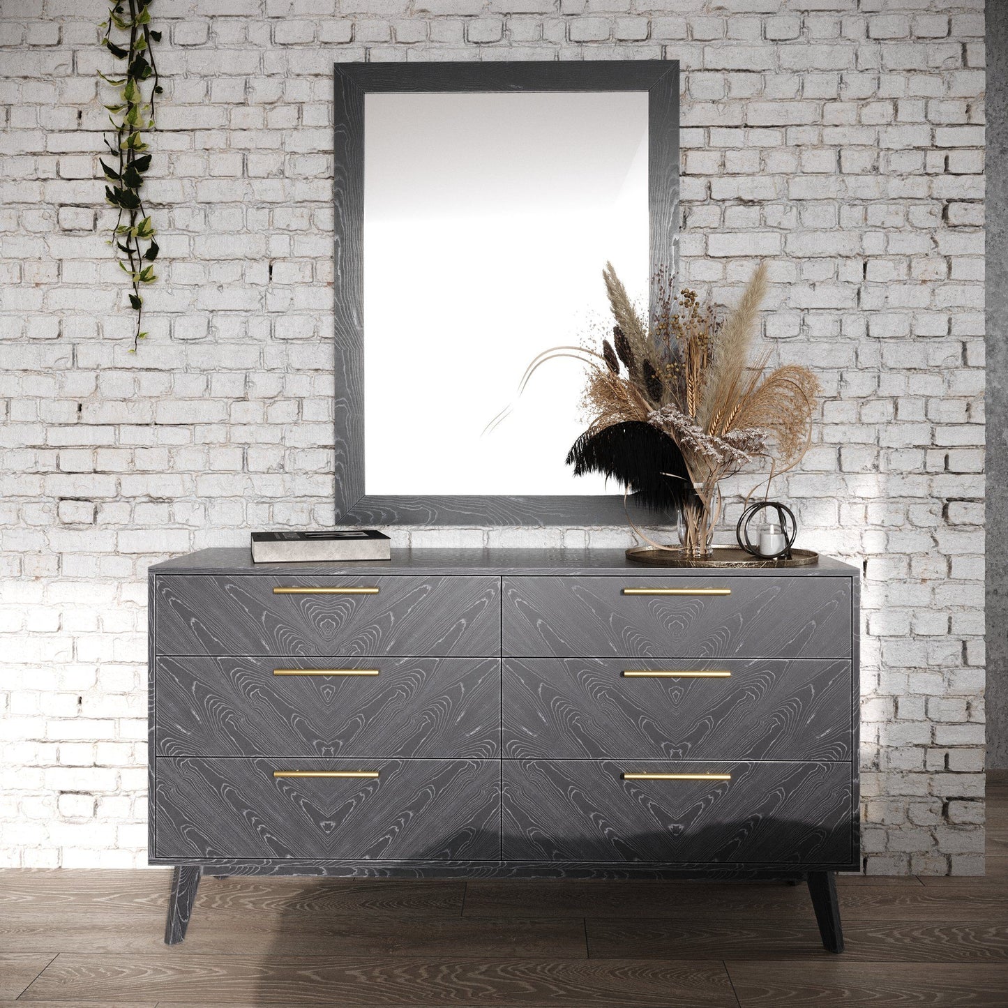 Modrest Diana - Modern Grey Ash Dresser