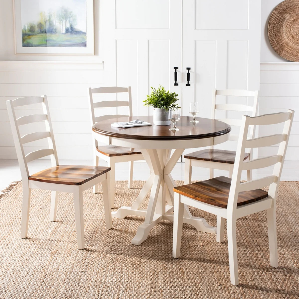 Shay 5-Piece Dining Set - Modern and Compact Dining Solution for Stylish Living Spaces