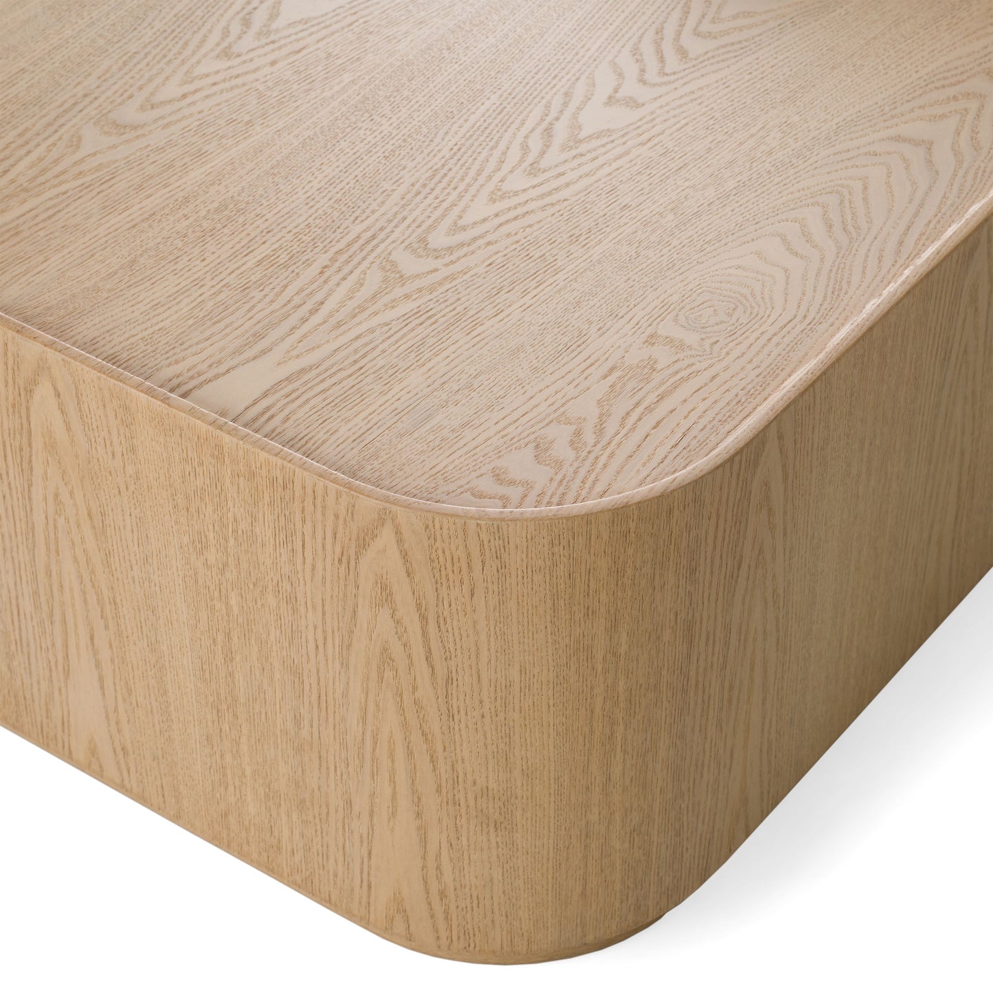 Modrest Quillen Modern Nesting Coffee Table Set – Natural Ash Wood - Space-Saving Contemporary Design