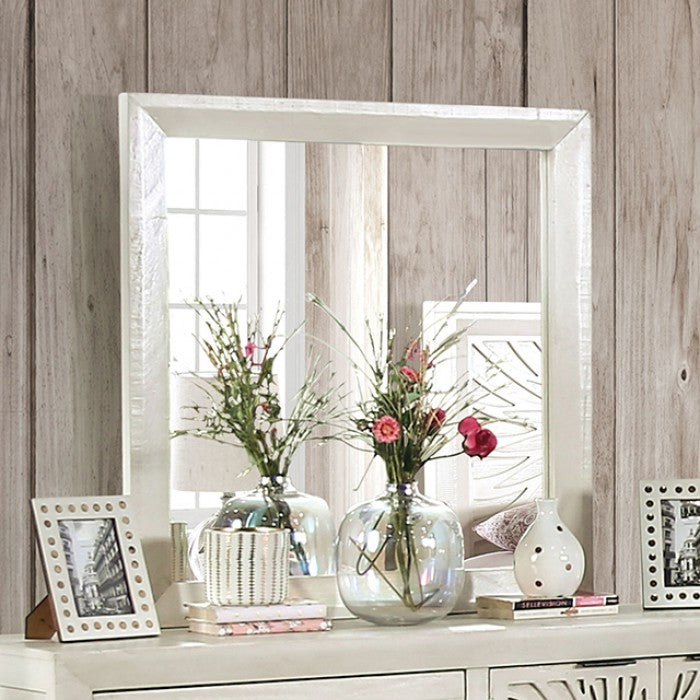 Geneva Ivory Contemporary Mirror