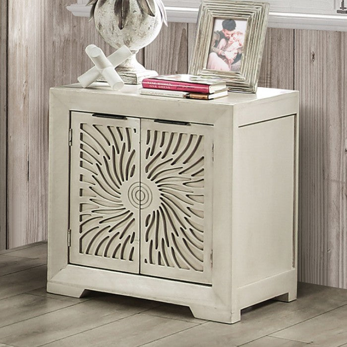 Geneva Ivory Contemporary Nightstand
