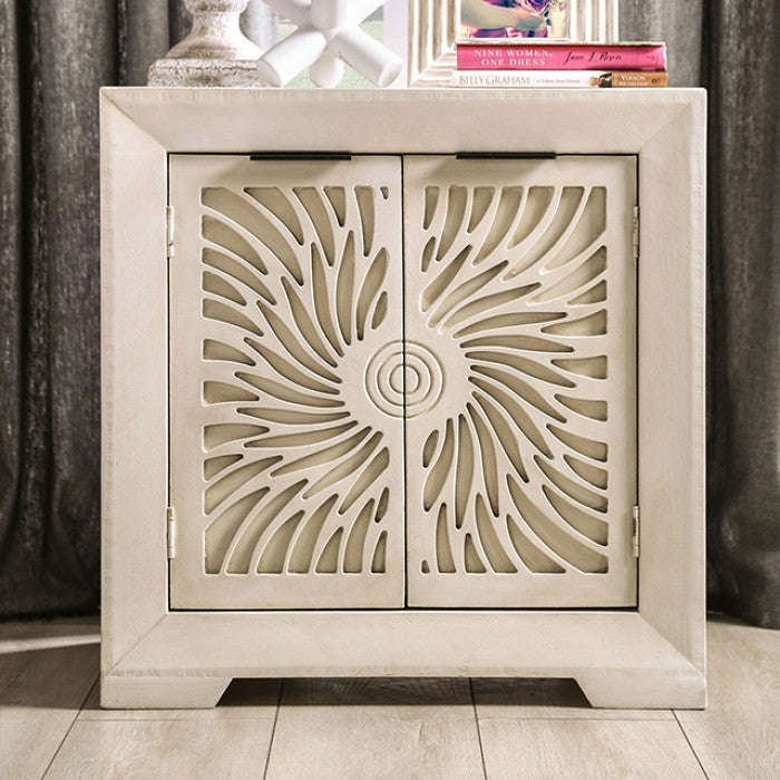 Geneva Ivory Contemporary Nightstand