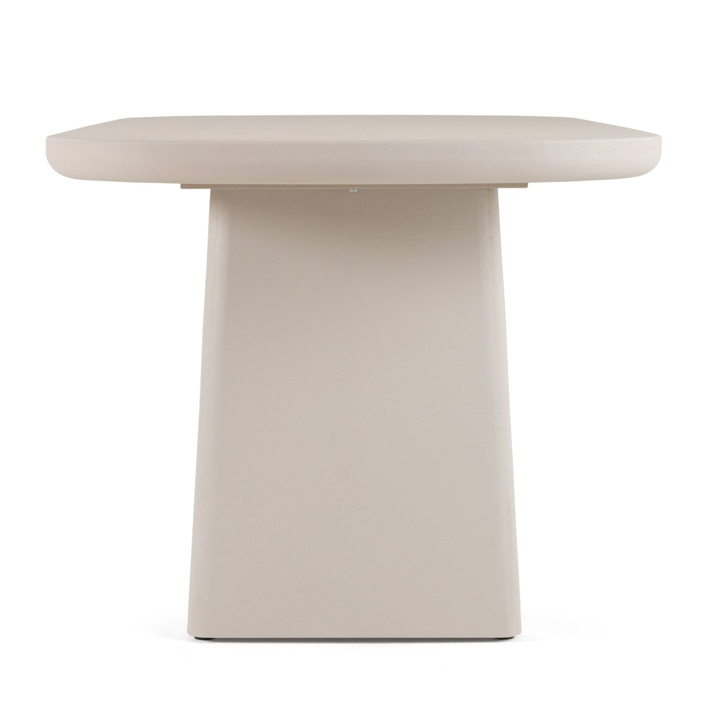 Modrest Evermore Modern Grey Faux Cement Oval Dining Table – Contemporary Dining Room Furniture