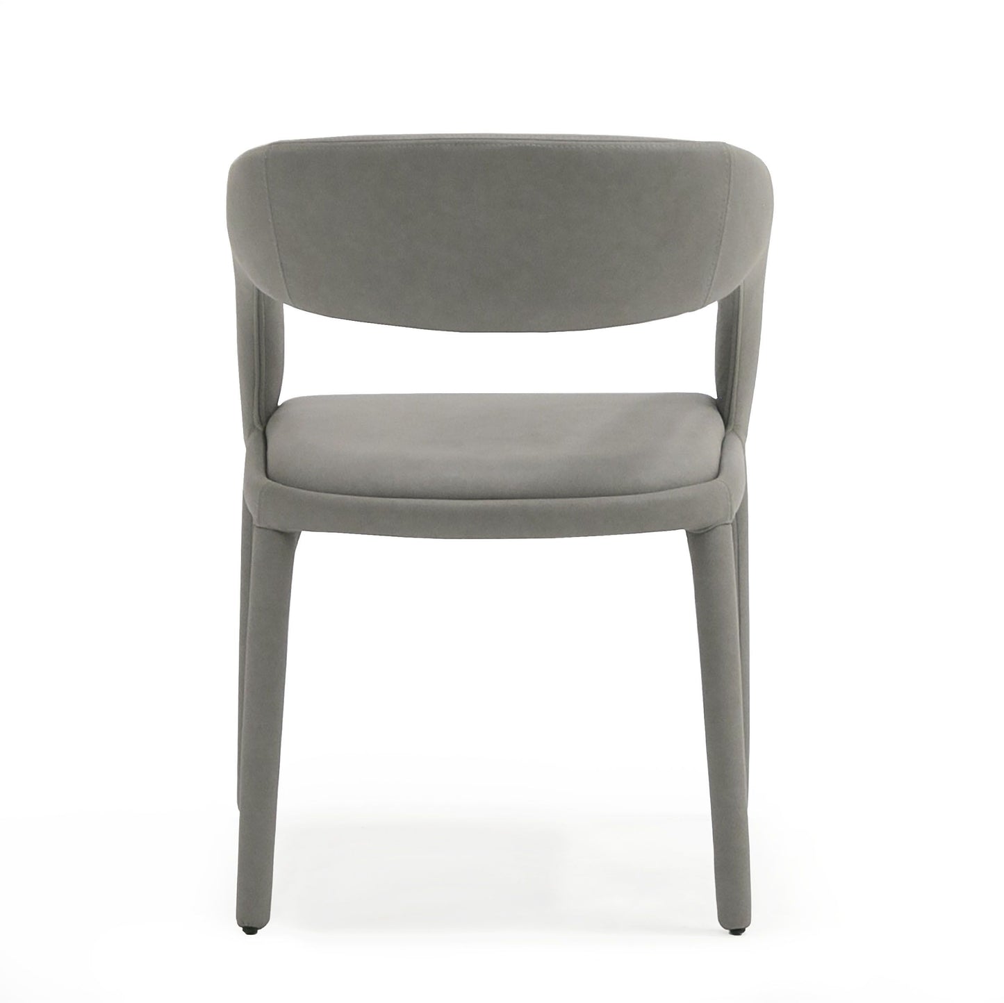 Modrest Faerron - Modern Grey Leatherette Dining Chair