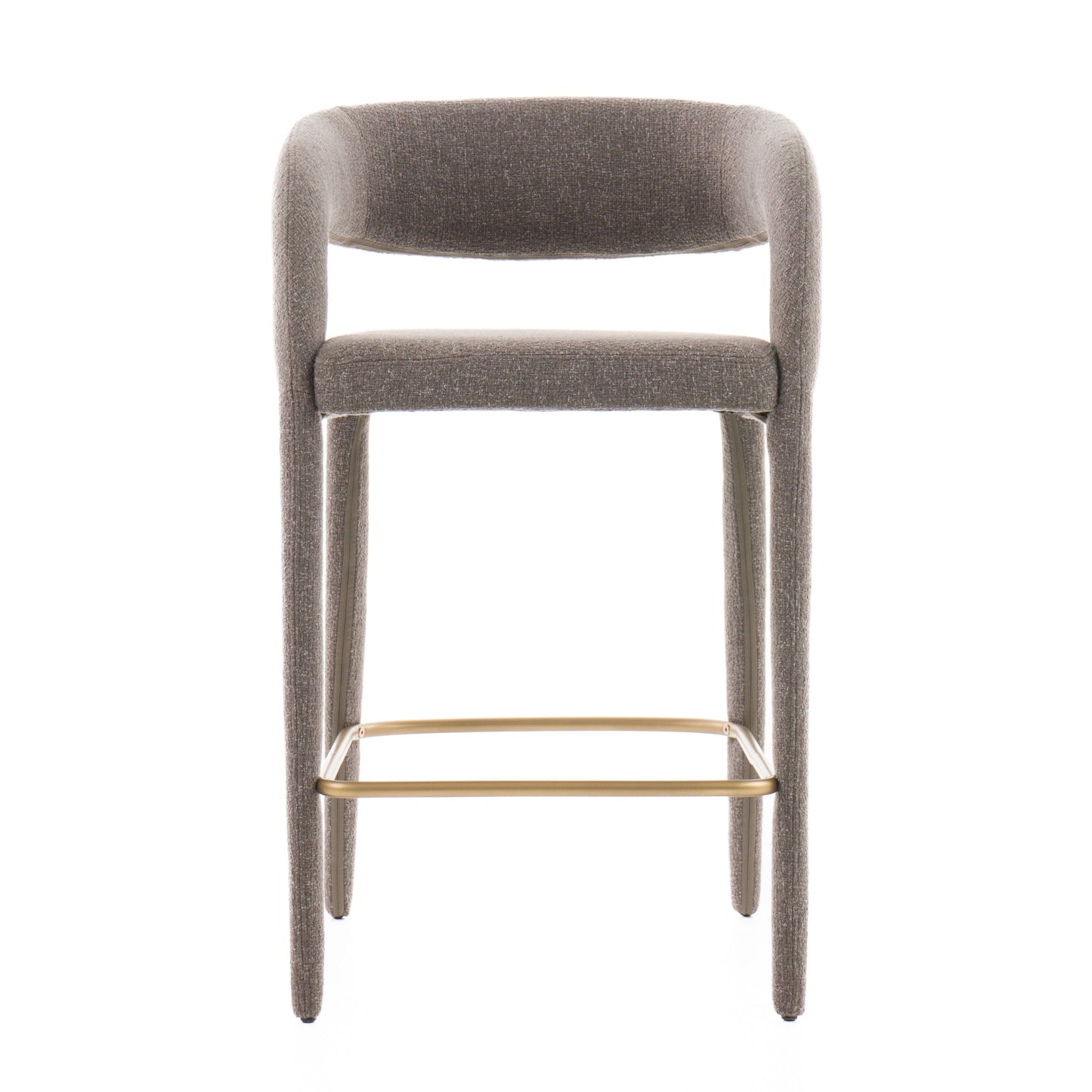 Modrest Faerron Modern Grey Fabric Counter Chair - Stylish and Comfortable Seating for Your Kitchen or Bar Area