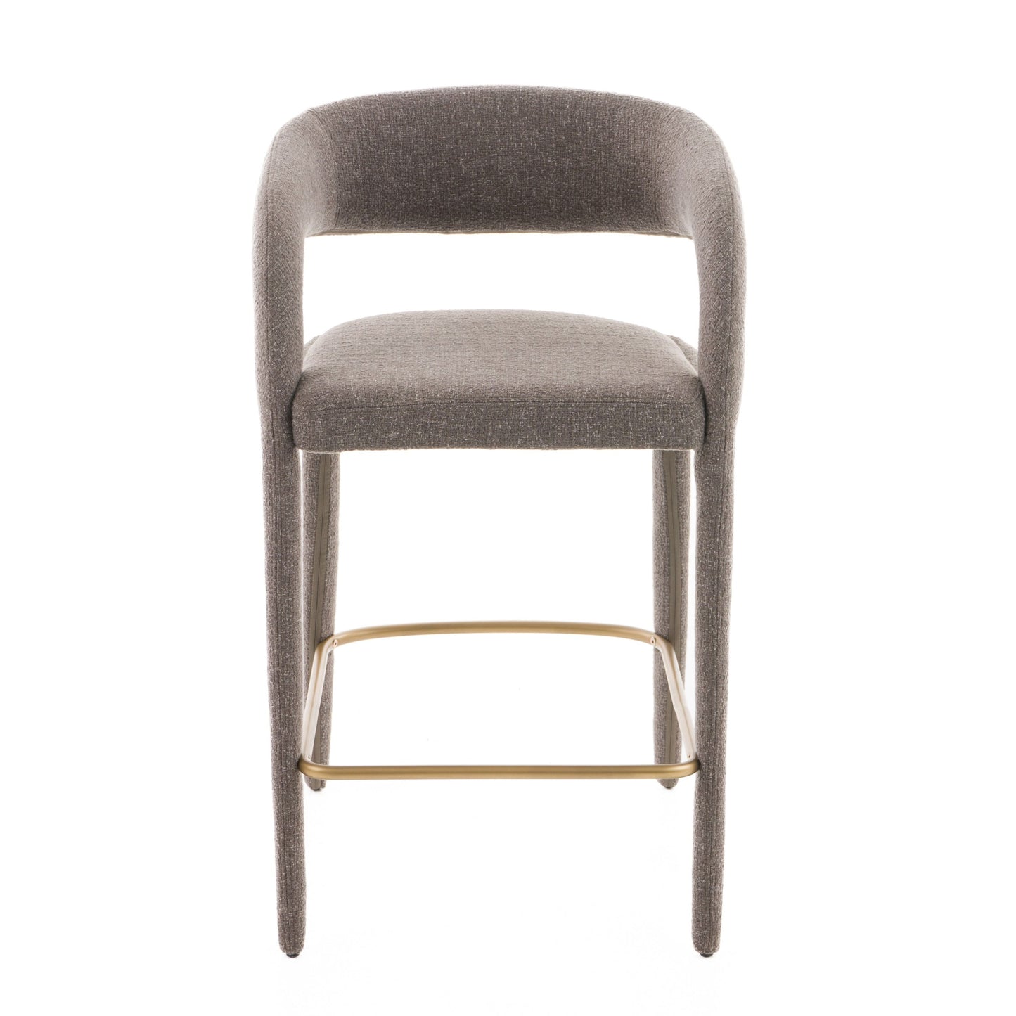 Modrest Faerron Modern Grey Fabric Counter Chair - Stylish and Comfortable Seating for Your Kitchen or Bar Area