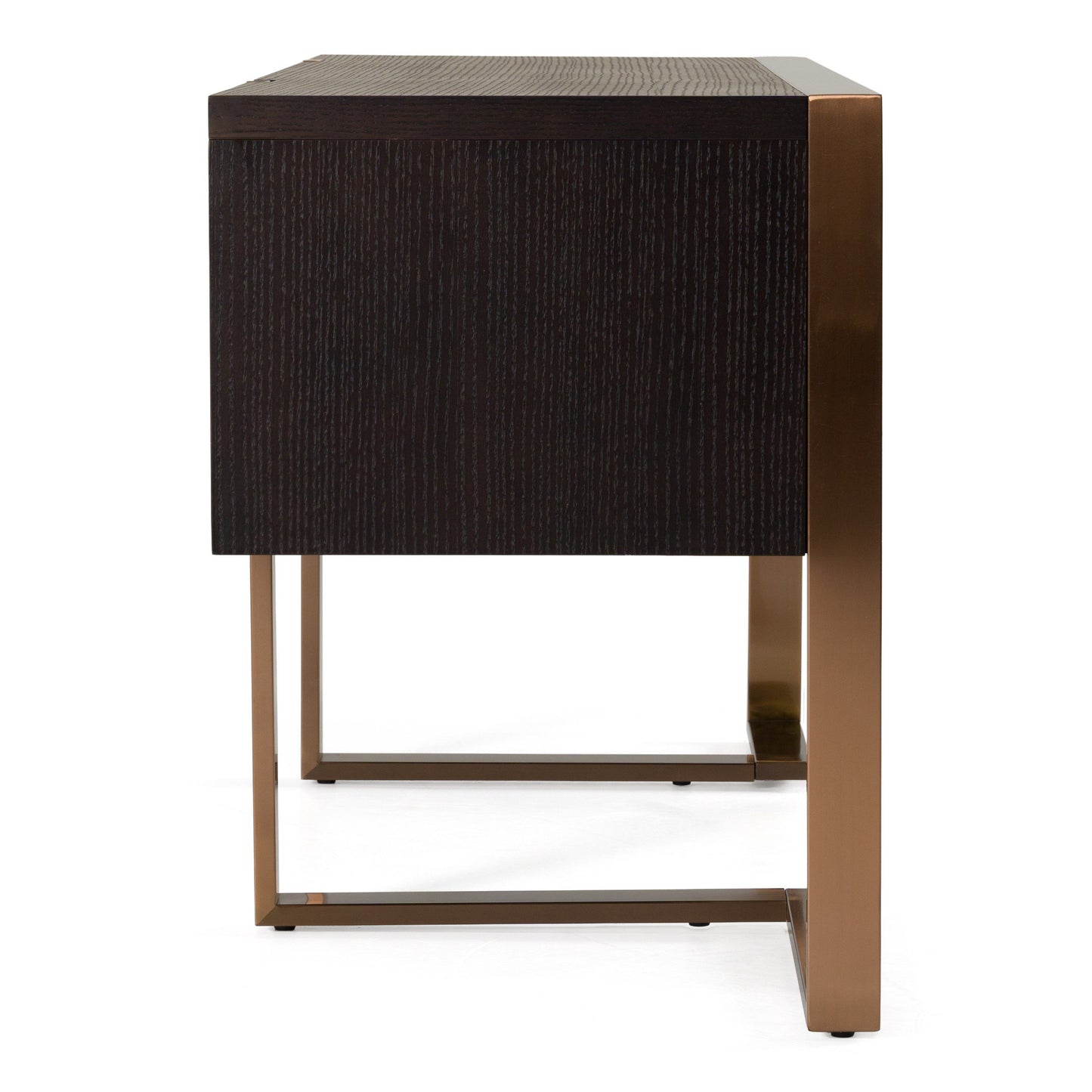 Modrest Fauna Modern Desk - Wenge Finish & Rosegold Accents - Stylish Office Furniture