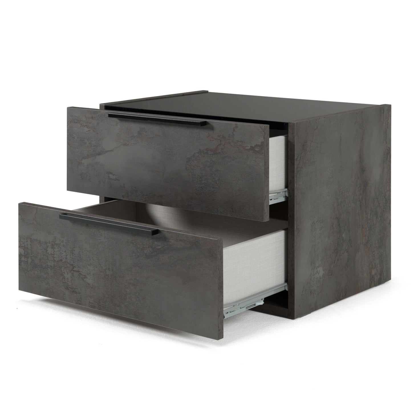 Nova Domus Ferrara - Modern Volcano Oxide Grey Nightstand