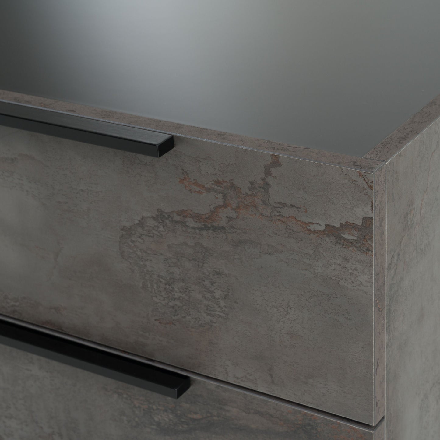 Nova Domus Ferrara - Modern Volcano Oxide Grey Nightstand