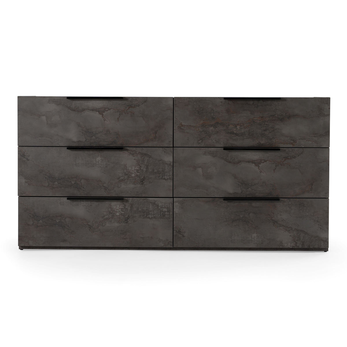 Ferrara Volcano Oxide Grey Six-Drawer Dresser