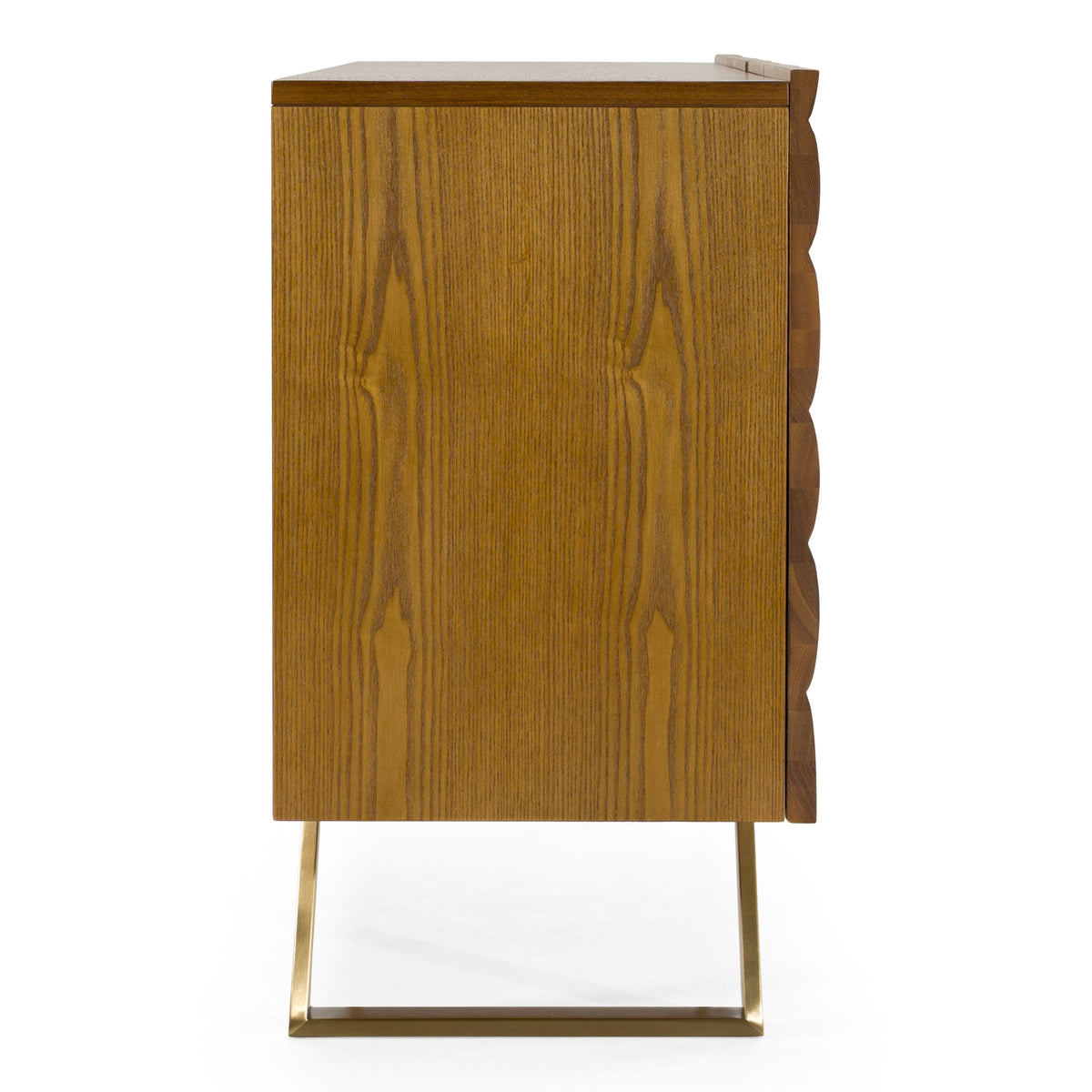 Finley Walnut and Gold Rectangular buffet