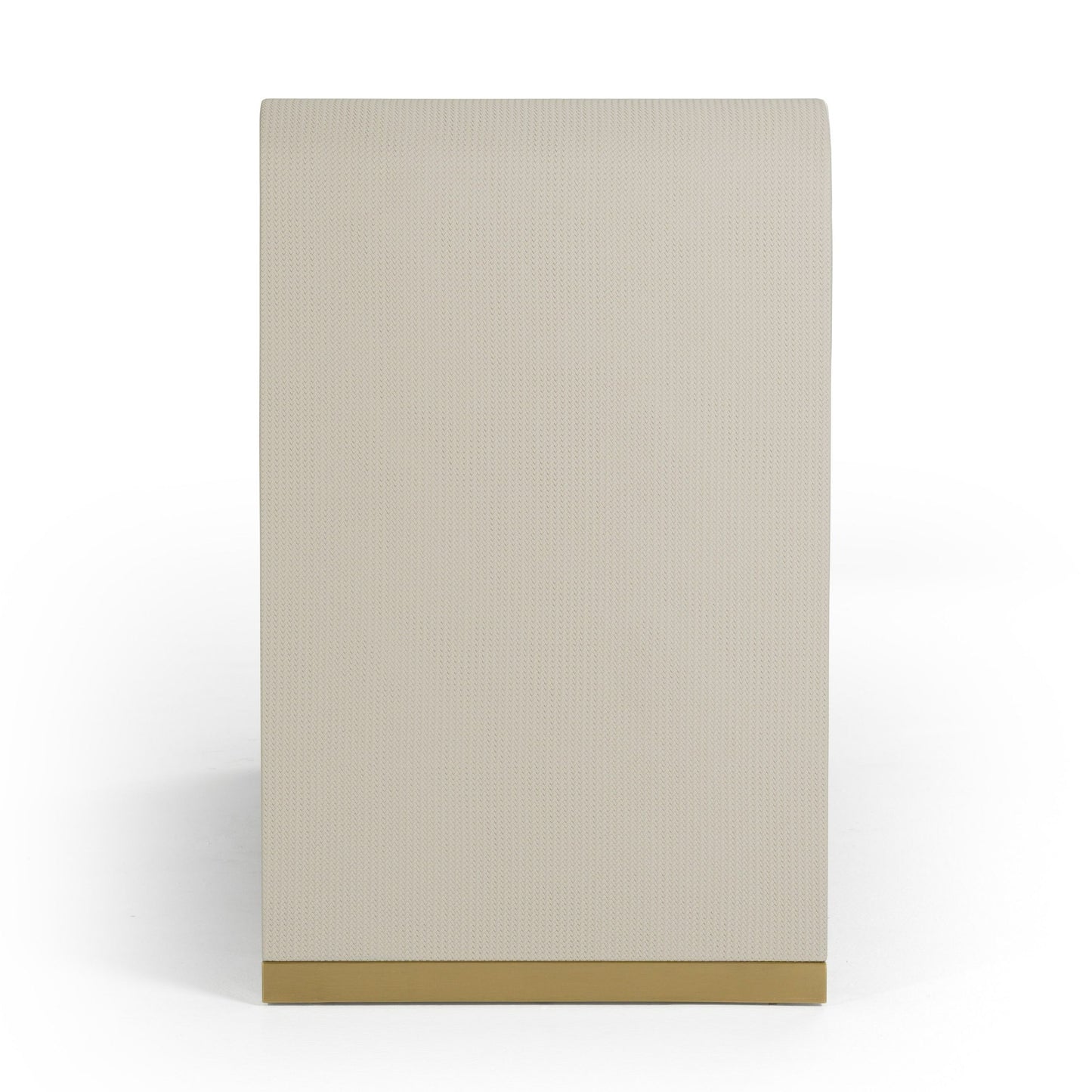 Modrest Florence Modern Beige Shagreen and Gold Dresser - Luxurious Storage Dresser for Contemporary Bedrooms