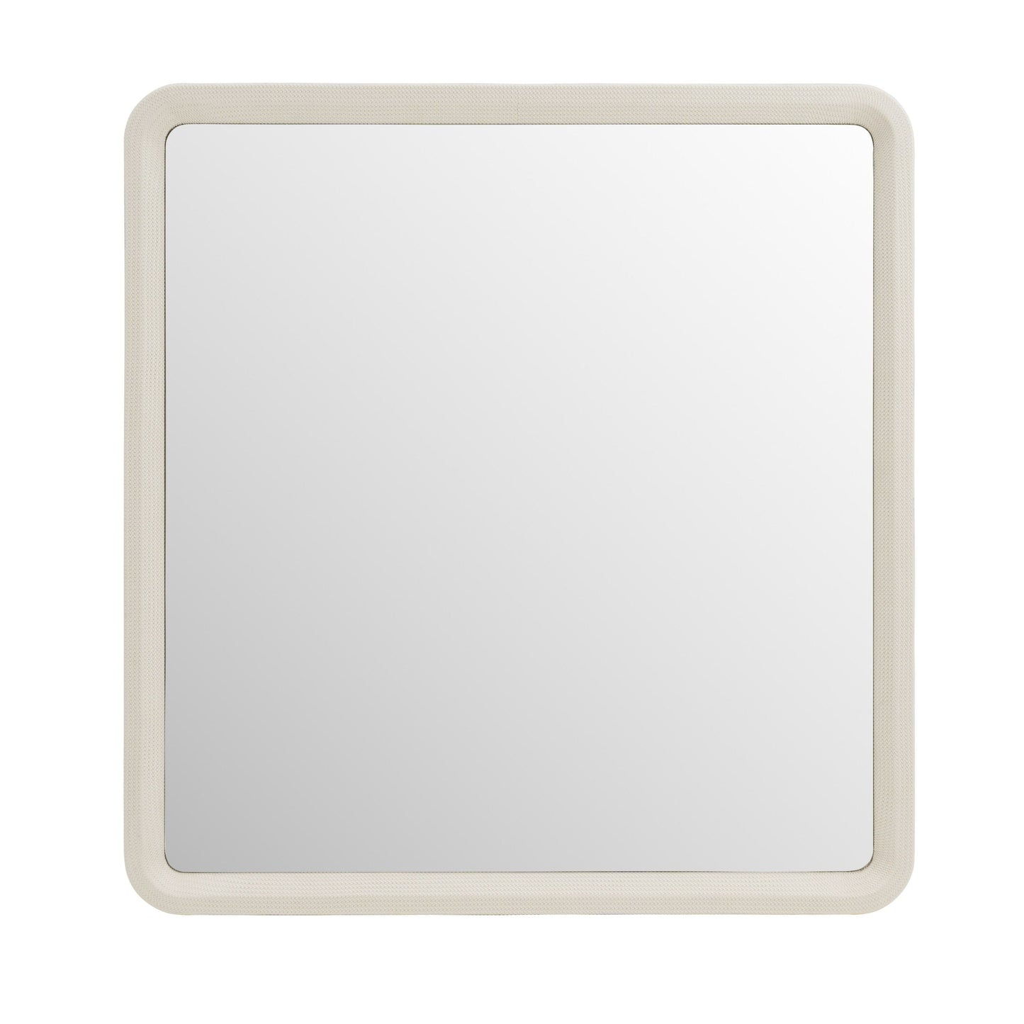 Modrest Florence Mirror β Beige Shagreen Finish with Modern Frame