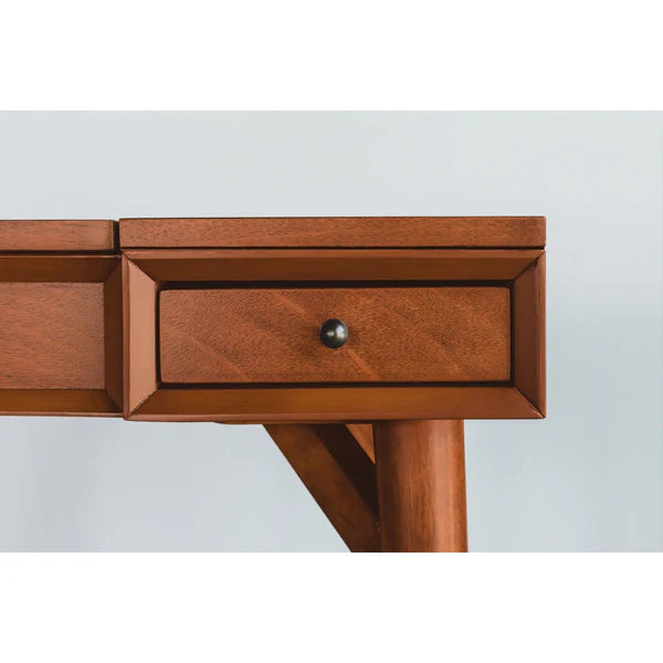 Flynn Acorn Bedroom Vanity β Elegant Design with a Rich Warm Acorn Finish for a Stylish Touch
