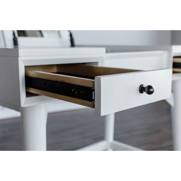 Flynn White Bedroom Vanity β Elegant Design with a Sleek White Finish and Functional Storage