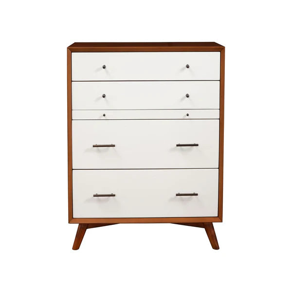 Flynn Acorn/White Chest β Modern Dual-Tone Design with Ample Storage and Stylish Appeal