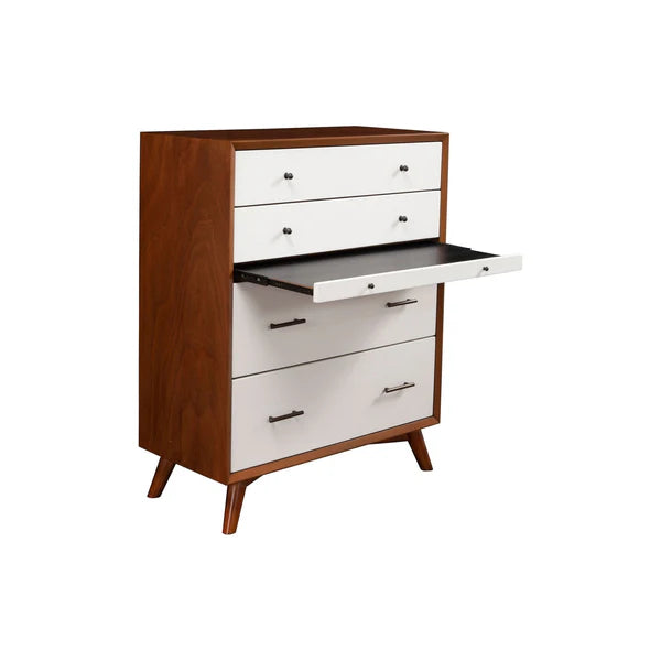Flynn Acorn/White Chest β Modern Dual-Tone Design with Ample Storage and Stylish Appeal