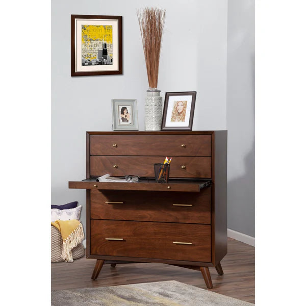 Flynn Walnut Chest β Elegant Design with a Rich Walnut Finish and Ample Storage