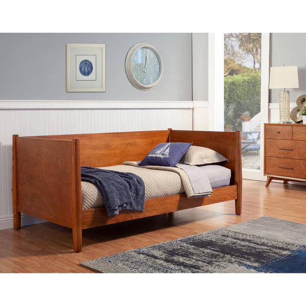 Flynn Acorn Day Bed β Versatile Design with a Cozy Warm Acorn Finish for Any Room