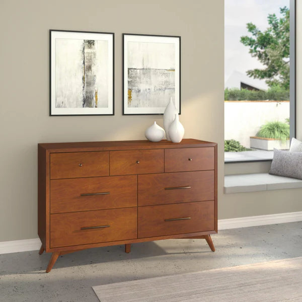Flynn Acorn Dresser β Mid-Century Modern Design with Spacious Storage for a Stylish Bedroom