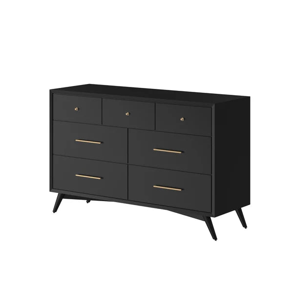 Flynn Black Dresser β Modern Elegance with a Sleek Black Finish and Spacious Storage