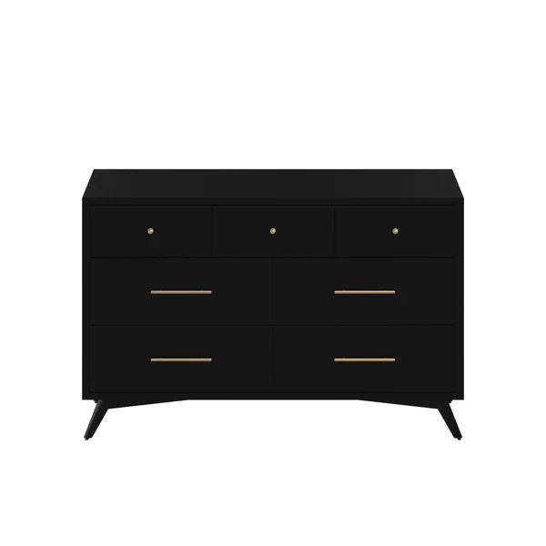 Flynn Black Dresser β Modern Elegance with a Sleek Black Finish and Spacious Storage