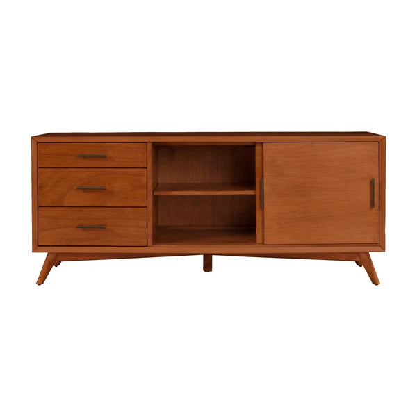 Flynn Acorn Large TV Console β Spacious Design with Ample Storage and a Warm Acorn Finish