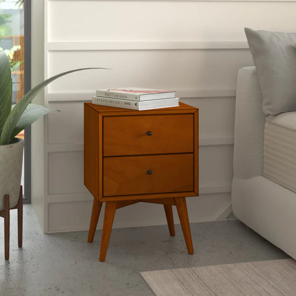 Flynn Acorn Nightstand β Mid-Century Modern Style with Practical and Functional Storage