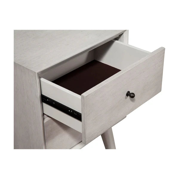 Flynn Gray Nightstand β Modern Design with a Versatile Gray Finish and Practical Storage