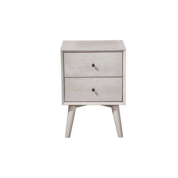 Flynn Gray Nightstand β Modern Design with a Versatile Gray Finish and Practical Storage