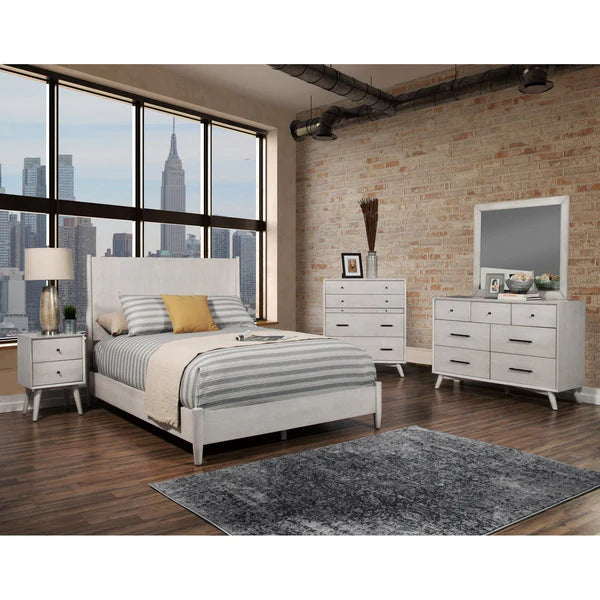 Flynn Gray Nightstand β Modern Design with a Versatile Gray Finish and Practical Storage