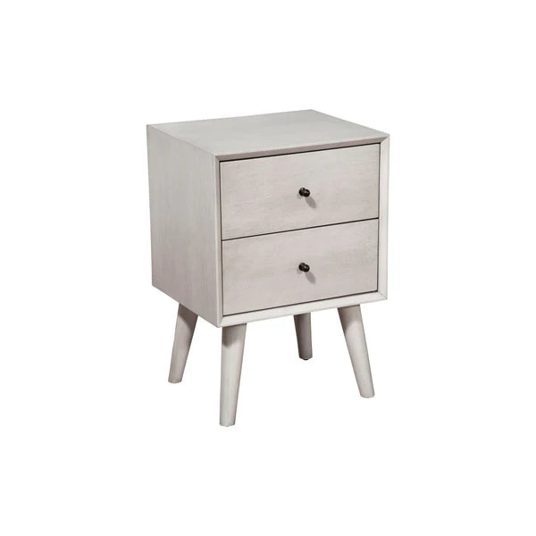 Flynn Gray Nightstand β Modern Design with a Versatile Gray Finish and Practical Storage