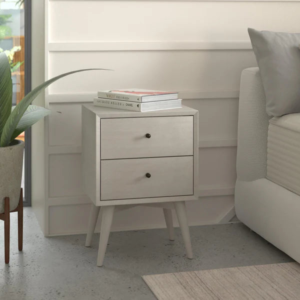 Flynn Gray Nightstand β Modern Design with a Versatile Gray Finish and Practical Storage